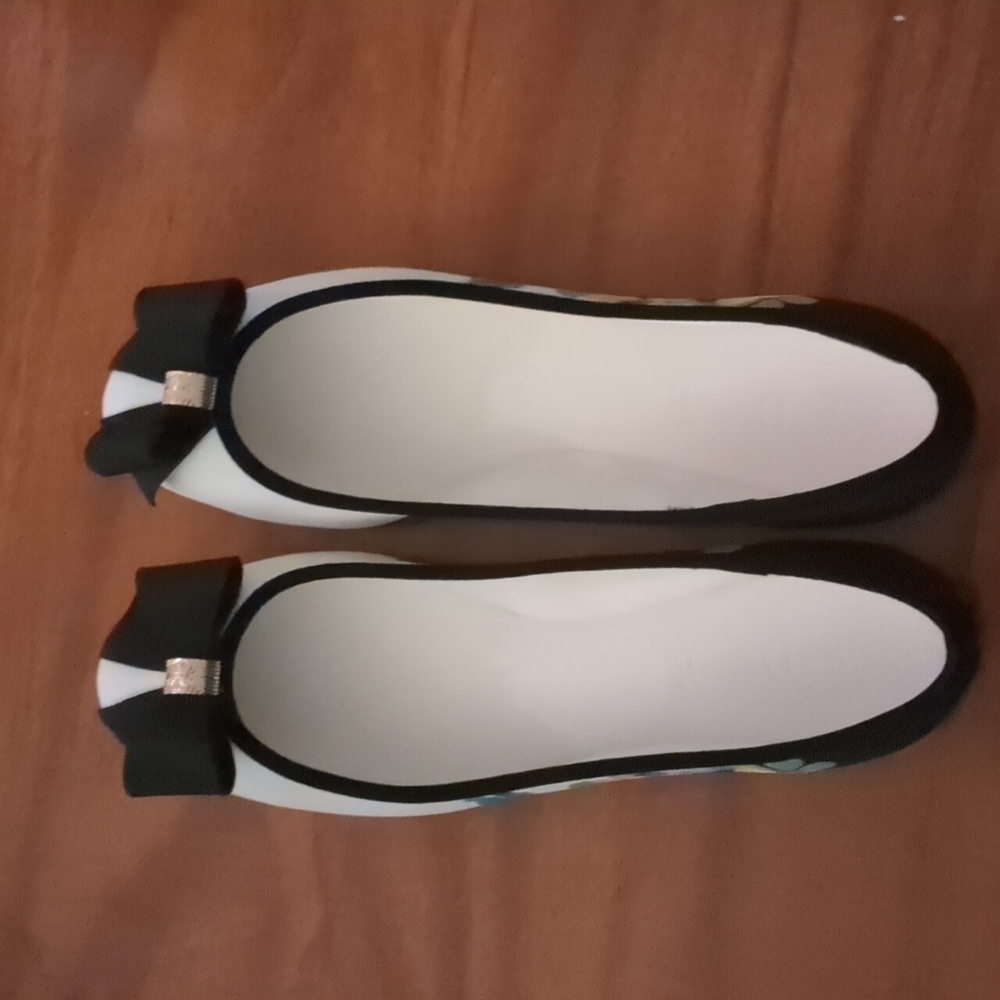 Ted Baker floral ballet flats